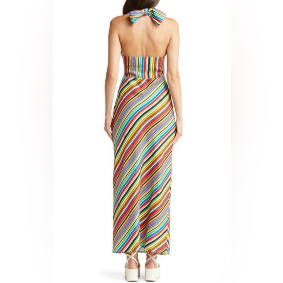 SIMON MILLER PIKO STRIPED LINEN MAXI DRESS - Picture 3 of 16